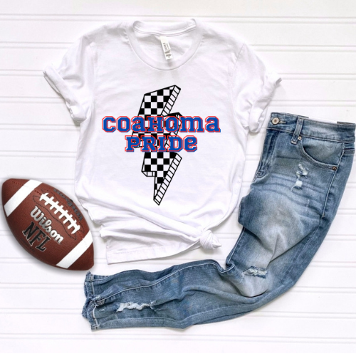 Adult coahoma pride lightning tee