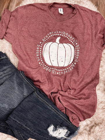 Grateful, Thankful, Blessed tee